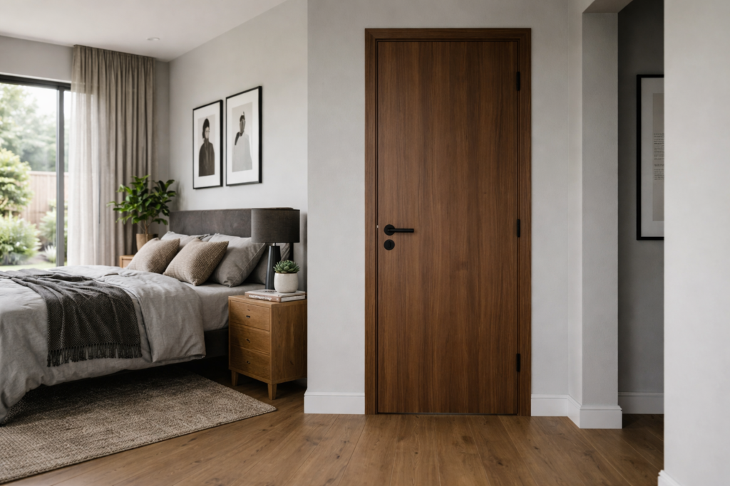 porta de madeira raspando no chão